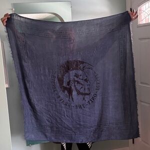 DIESEL scarf Heather Blue.